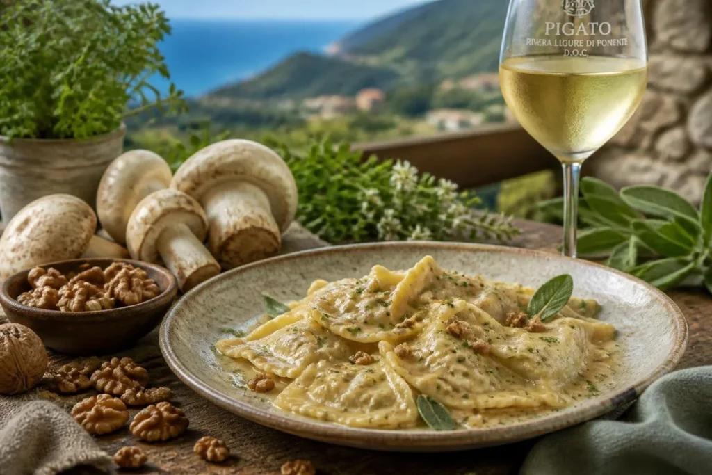 St. George’s Pansotti with Walnut Sauce