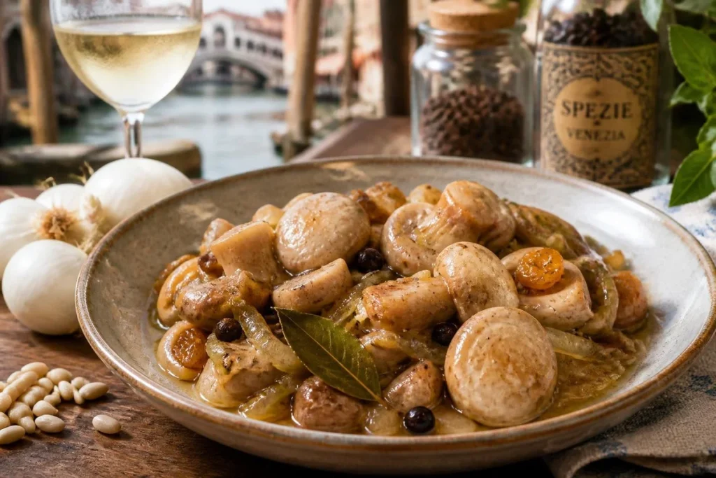 Venetian Saor-Style Pickled May Mushrooms