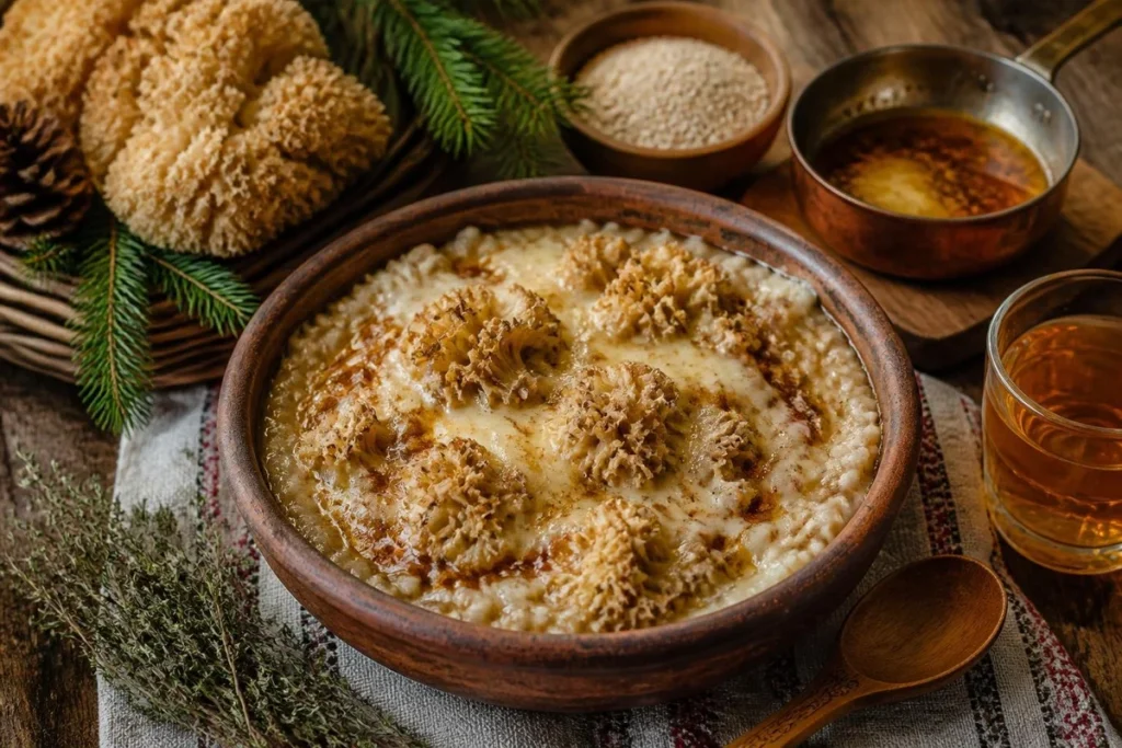 Village-Style Cauliflower Mushroom Porridge