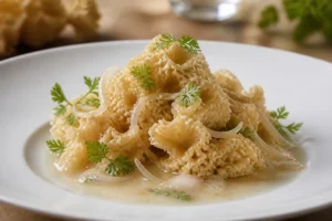 Wine Poached Cauliflower with Shallots