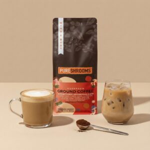 Flow & Glow Adaptogenic Mushroom Coffee Lion's Mane, Ashwagandha, 6 Mushrooms