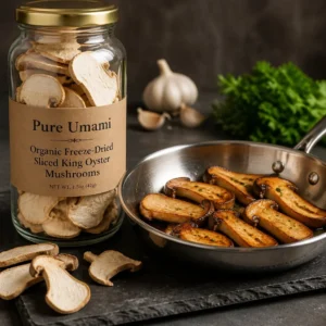 Dried Sliced King Oyster Mushrooms Dried