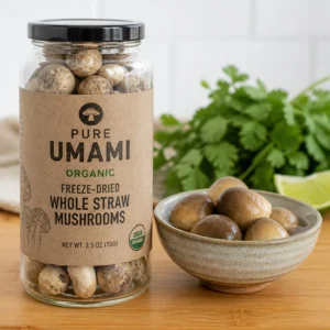 Freeze Dried Straw Mushrooms - Whole Crispy Fungi