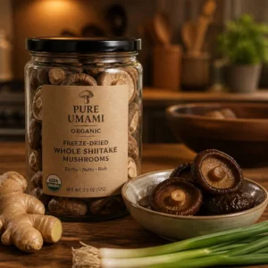 Freeze Dried Whole Shiitake Mushrooms: Healthy Food