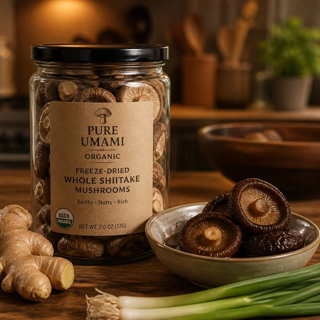 Freeze Dried Whole Shiitake Mushrooms: Healthy Food