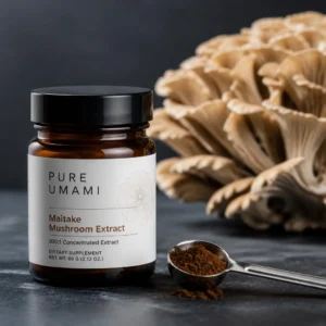 Maitake Mushroom Extract Powder 100:1 – Fruit Body, Dual-Phase Hot-Water Extraction, Immune-Support Adaptogen, Non-GMO