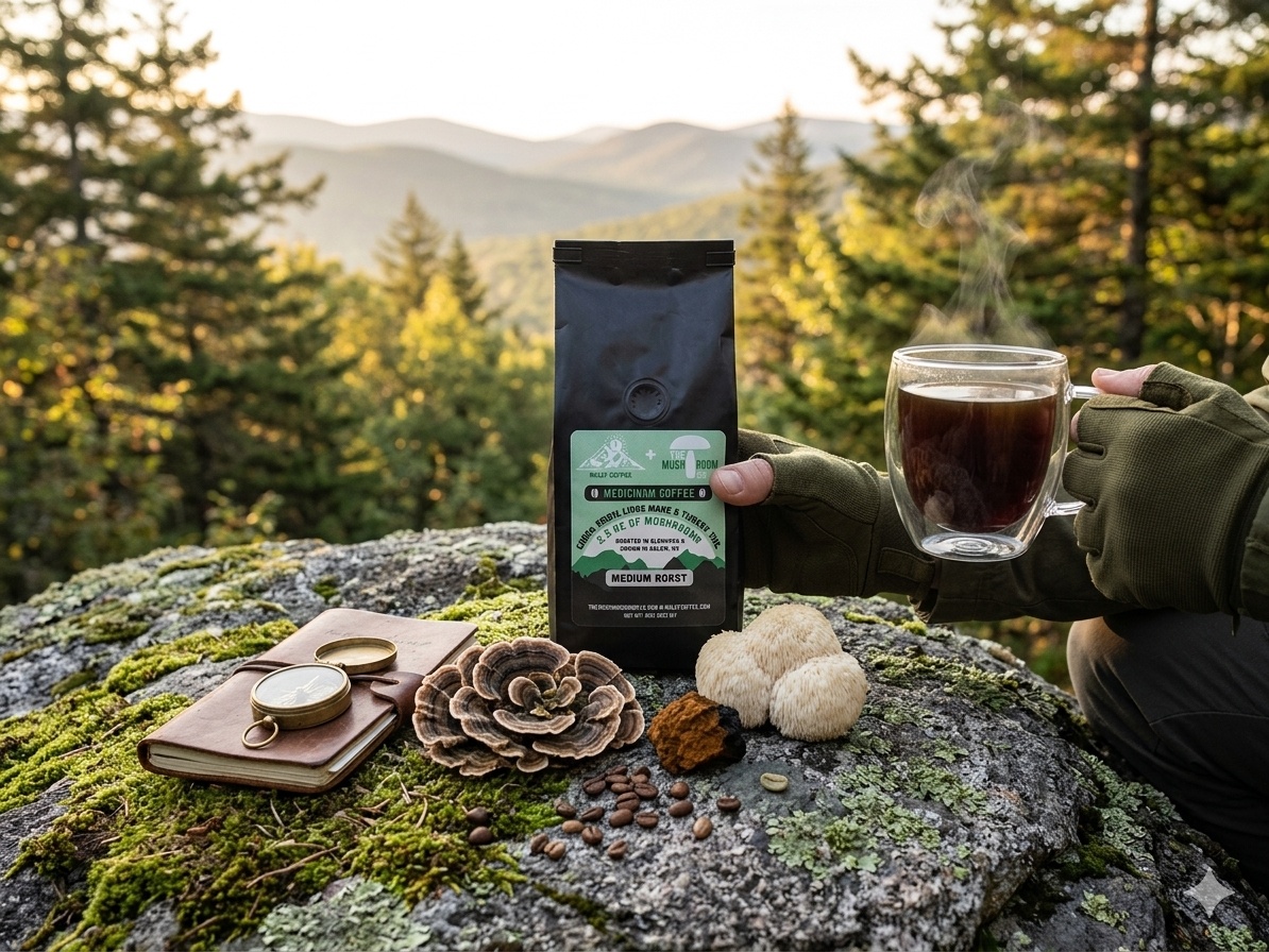 Mushroom Coffee: Chaga, Reishi, Lion's Mane, Turkey Tail