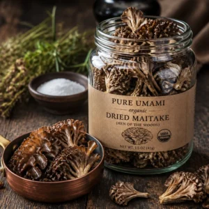 Organic Maitake Mushroom, dried - 100g (Hen of the Woods, Grifola frondosa)